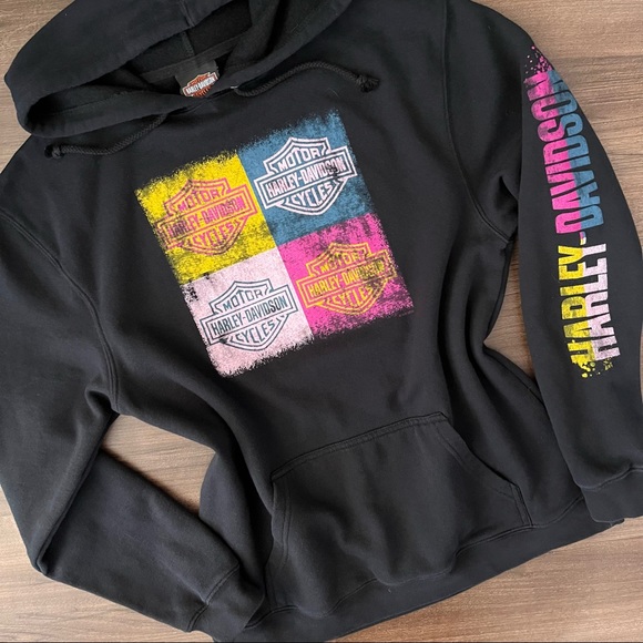 *SOLD* Harley-Davidson Graphic Print Hoodie - Picture 5 of 12